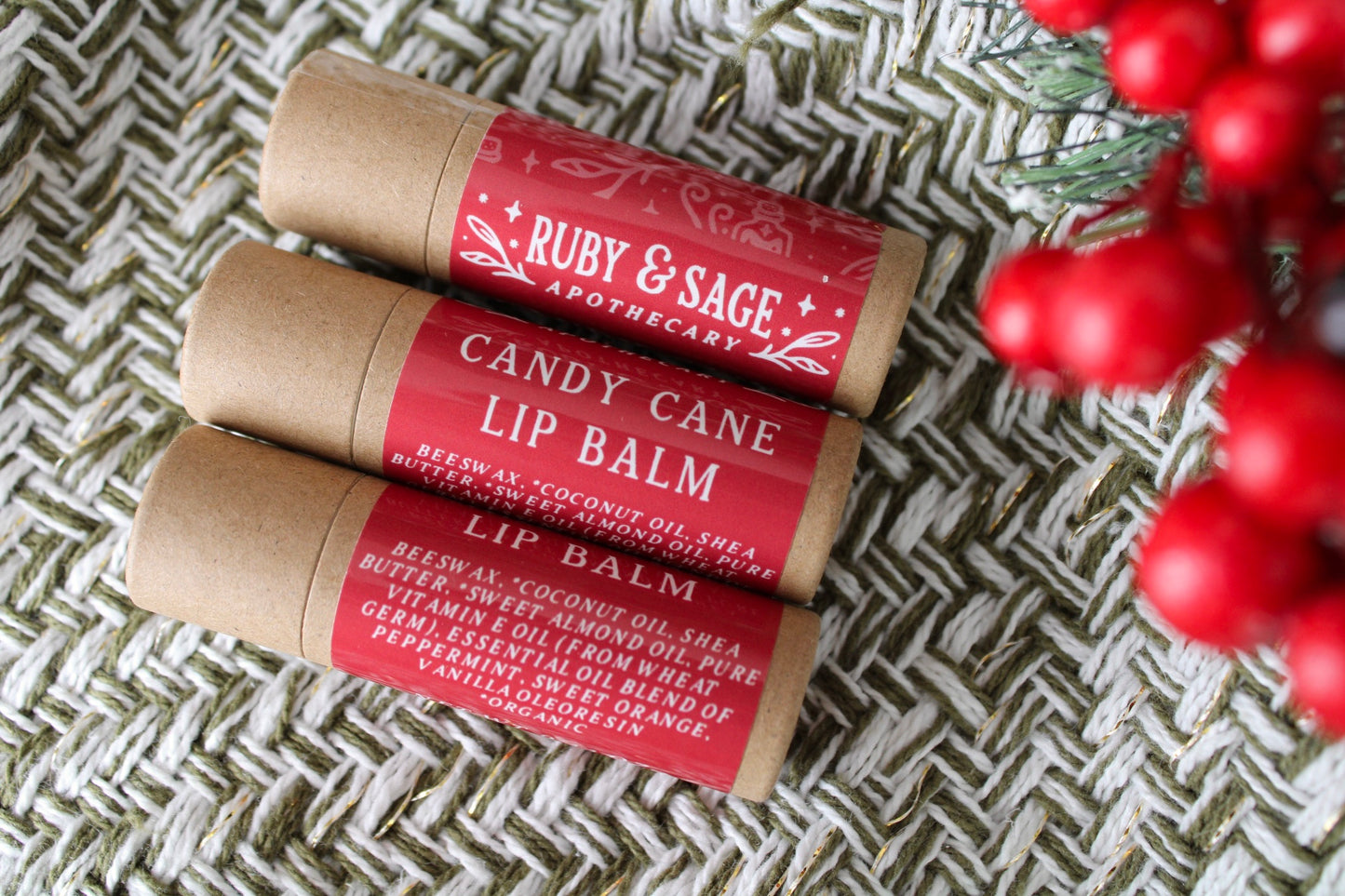 Candy Cane Lip Balm