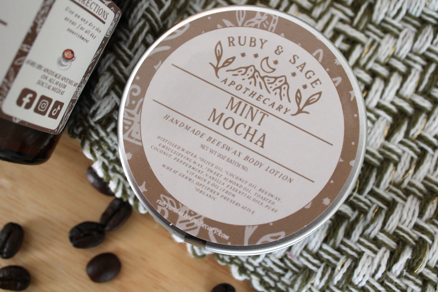 Mint Mocha Beeswax Body Lotion