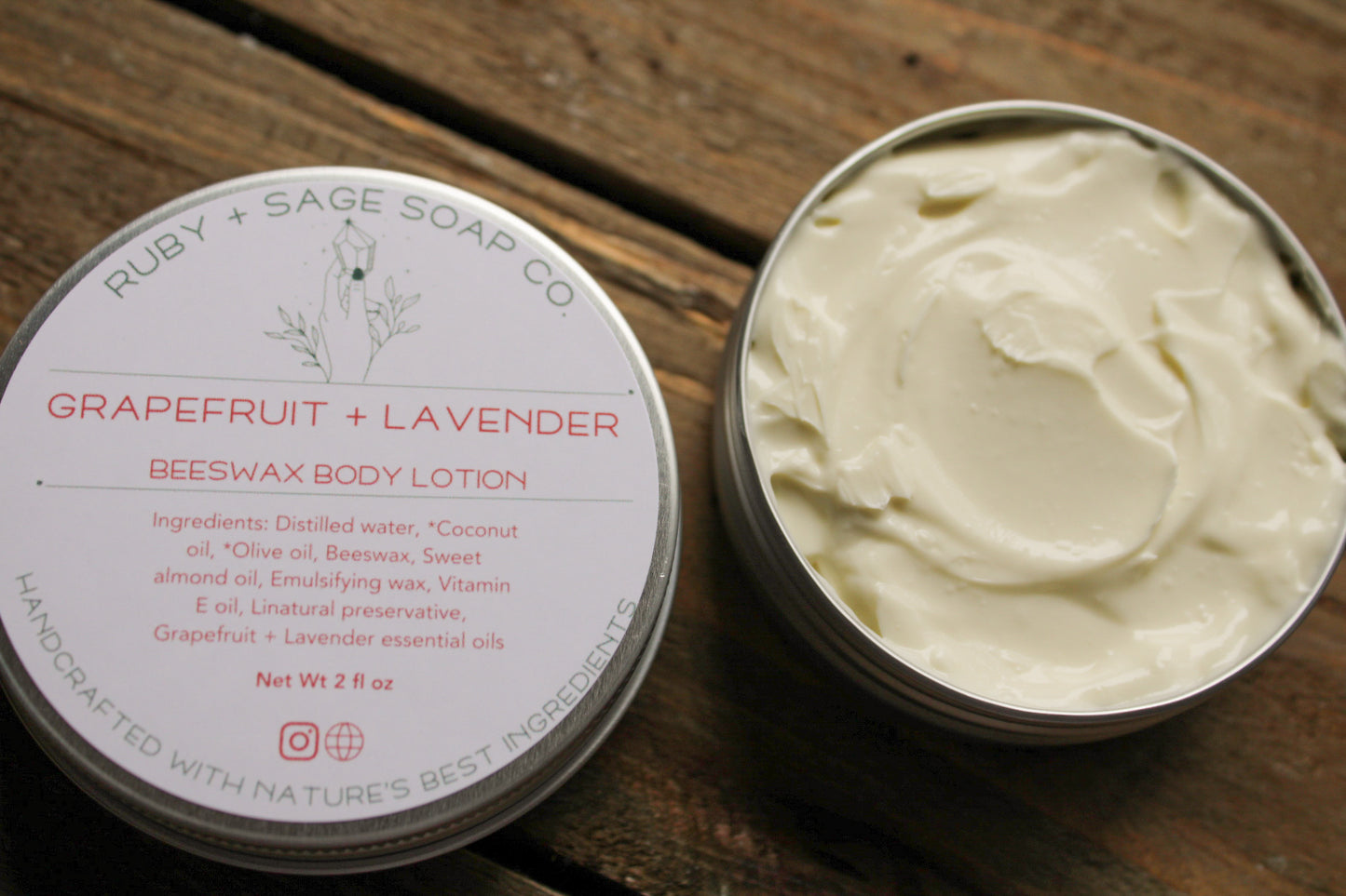 Grapefruit + Lavender Body Lotion