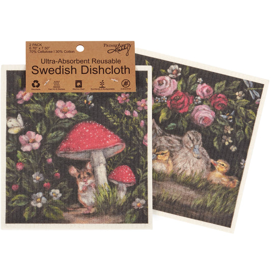 Woodland Friends Swedish Dishcloth Set