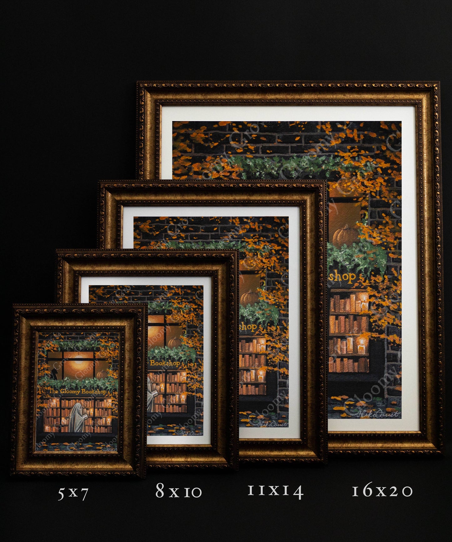 "The Gloomy Bookshop" | Fine Art Print