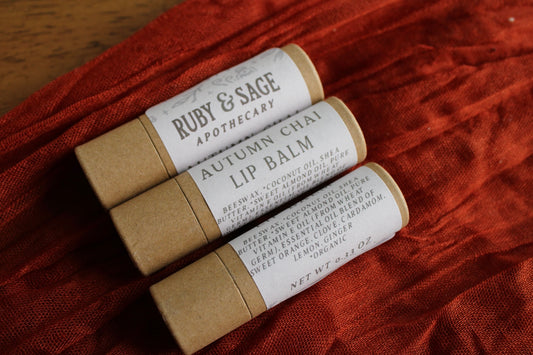 Autumn Chai Beeswax Lip Balm