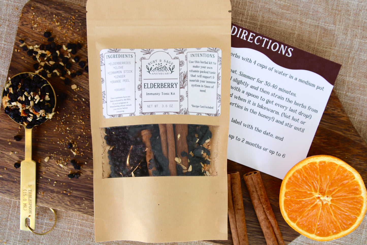 Elderberry Immunity Tonic Kit