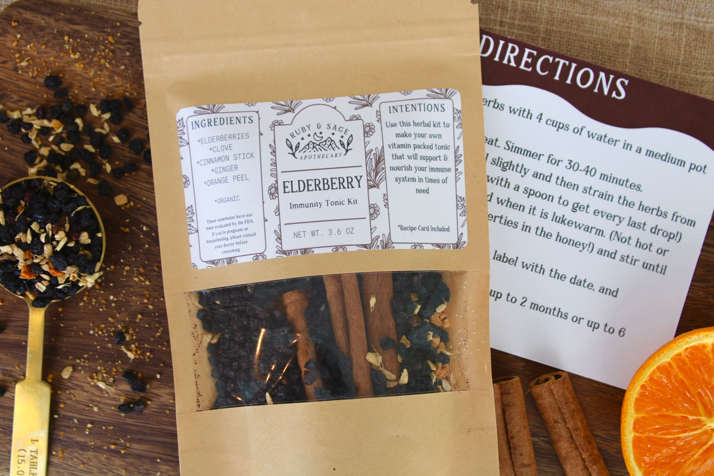 Elderberry Immunity Tonic Kit