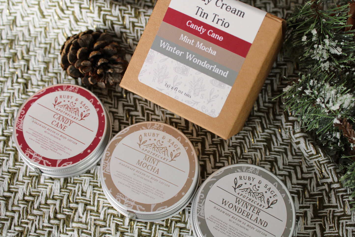 Winter Tin Lotion Trio