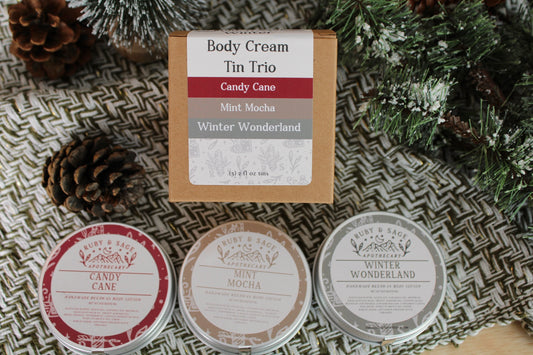 Winter Tin Lotion Trio