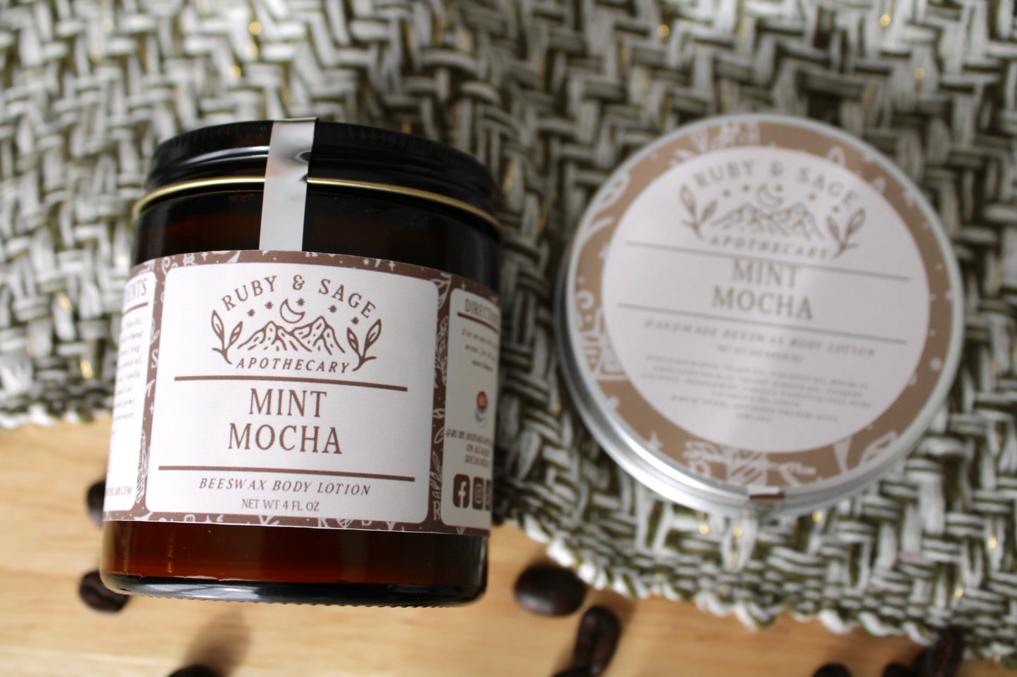 Mint Mocha Beeswax Body Lotion