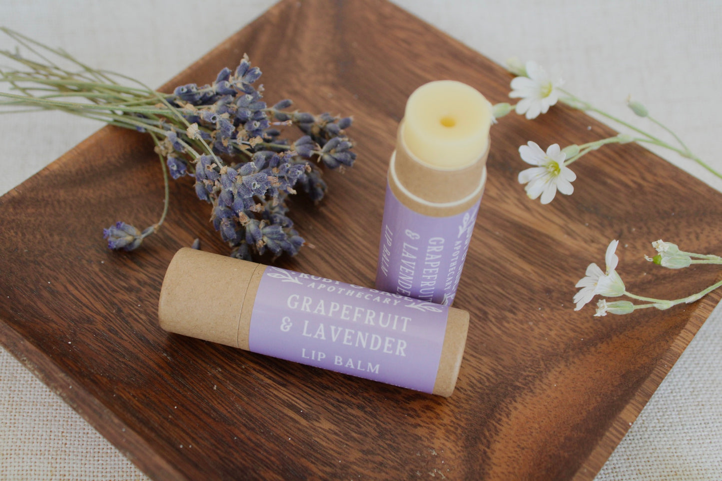 Grapefruit + Lavender Lip Balm