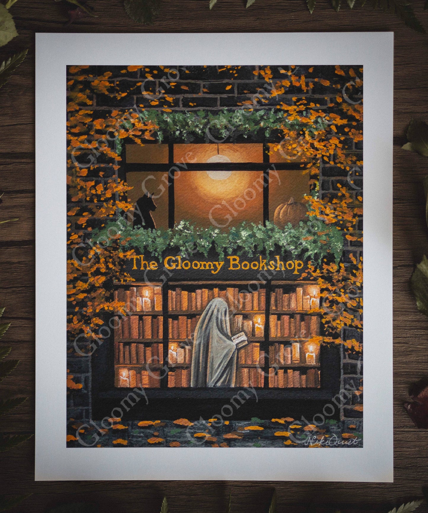 "The Gloomy Bookshop" | Fine Art Print
