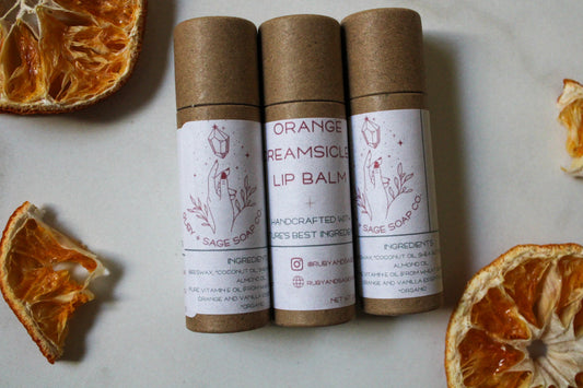 Orange Creamsicle Eco-Friendly Beeswax Lip Balm